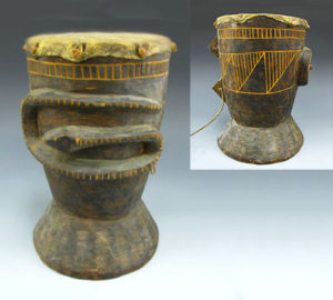 Kenya Drum (Snake) - Hartenberger World Musical Instrument Collection