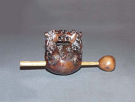 Producto Monasterio necesidad China 'Muyu' (Foo Dogs) - Hartenberger World Musical Instrument Collection