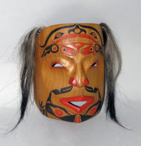 Mask: ‘Warrior’- Haida - Hartenberger World Musical Instrument Collection